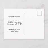 Moderne, lebendige Streifen, die wir entwickelt ha Ankündigungspostkarte (Rückseite)