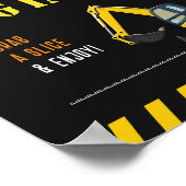 Moderne Lebensmittelzeichen Gelb-Bauweise Party De Poster (Ecke)