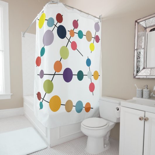 Moderne Lebensräume des Mittelalters Duschvorhang (Beispiel)