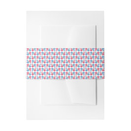 Moderne lebhafte Flower-Power-Hochzeitsmuster, Einladungsbanderole