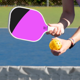 Moderne, lebhafte tropisch-rosa, gelbe schwarze Ku Pickleball Schläger