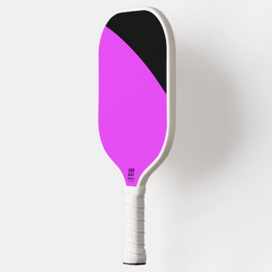Moderne, lebhafte tropisch-rosa, gelbe schwarze Ku Pickleball Schläger (Links)
