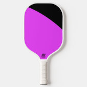 Moderne, lebhafte tropisch-rosa, gelbe schwarze Ku Pickleball Schläger (Vorderseite)