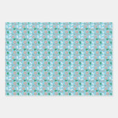 Moderne Leckerei und Baumuster Weihnachten Geschenkpapier Set (Vorderseite)