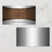 Moderne Ledersport Agent Business Card Visitenkarte (Vorne/Hinten)