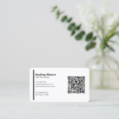 Moderne leere weiße Nageltechniker Vorlagen Visitenkarte (Stehend Vorderseite)