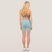 Moderne Leggings aus Ober-Rosa-Blau (Rückseite)