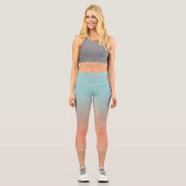 Moderne Leggings aus Ober-Rosa-Blau (Vorderseite)