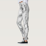 Moderne Leggings aus weißem Marmor<br><div class="desc">Moderne Leggings aus weißem Marmor MIGNEHMEN Design</div>