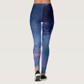 Moderne Leggings | blaues Universum, Kosmos,Sterne (Rückseite)
