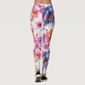 Moderne Leggings für Blumendesign (Rückseite)