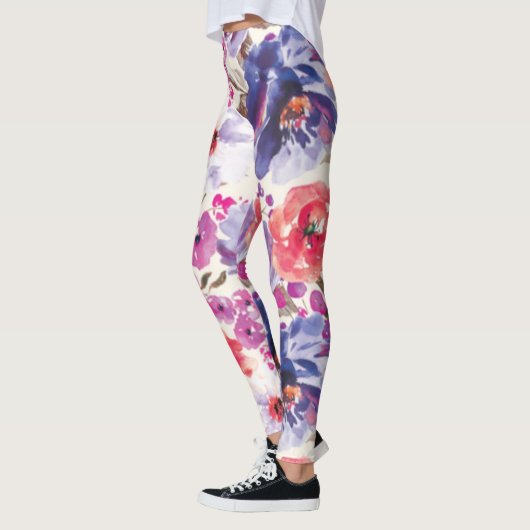 Moderne Leggings für Blumendesign (Links)