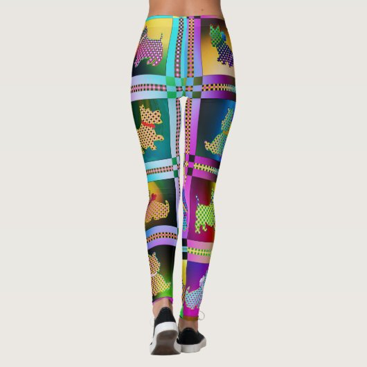 Moderne Leggings für Welpenjunge Liebe (Rückseite)