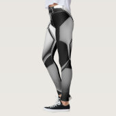 Moderne Leggings in Schwarz und Weiß (Links)
