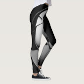 Moderne Leggings in Schwarz und Weiß (Rechts)