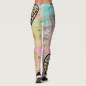 Moderne Leggings mit Aquarellhaut (Rückseite)