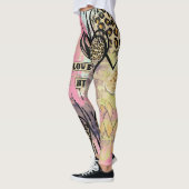 Moderne Leggings mit Aquarellhaut (Links)