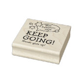 Moderne Lehrer ermutigen zurück zur Schule Gummistempel (Stempel)