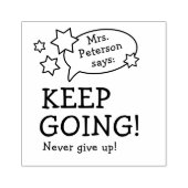 Moderne Lehrer ermutigen zurück zur Schule Gummistempel (Prägung)