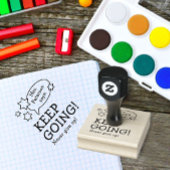 Moderne Lehrer ermutigen zurück zur Schule Gummistempel