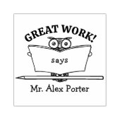 Moderne Lehrer im Klassenzimmer Großartige Arbeit Gummistempel (Prägung)