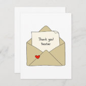 Moderne Lehrerbewertung Dankeschön-Karte (Vorne/Hinten)