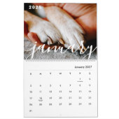 Moderne, leicht spielbare Script-Fotos Kalender (Jan 2027)