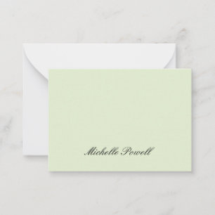 Moderne, leichte Pastellfarbe-Trend-Script Mitteilungskarte