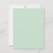 Moderne, leichte Pastellfarbe-Trend-Script Mitteilungskarte (Rückseite)