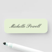 Moderne, leichte Pastellfarbe-Trend-Script Namensschild (Beispiel)
