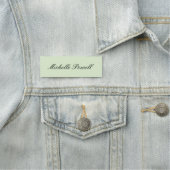 Moderne, leichte Pastellfarbe-Trend-Script Namensschild (Beispiel)