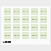 Moderne, leichte Pastellfarbe-Trend-Script Quadratischer Aufkleber (Blatt)