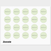 Moderne, leichte Pastellfarbe-Trend-Script Runder Aufkleber (Blatt)