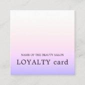 Moderne, leichte Rose Lila Schönheit Treuekarte (Vorderseite)