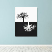 Moderne Leinwand Schwarz-Weiß (Insitu (Holzboden))