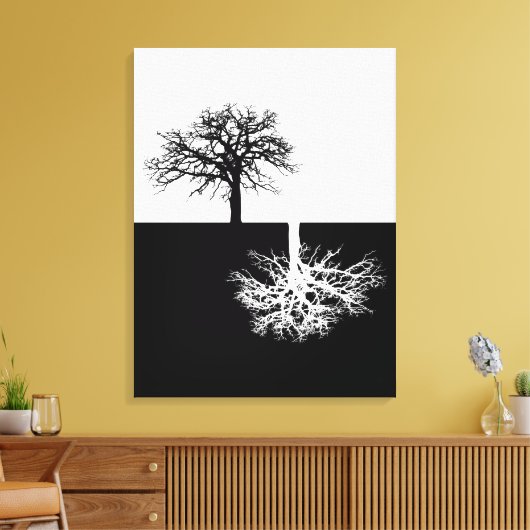 Moderne Leinwand Schwarz-Weiß (Insitu (Wohnzimmer))