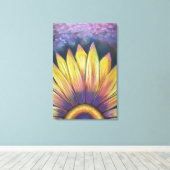 Moderne Leinwand Sonnenblumen (Insitu (Holzboden))