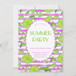 moderne Lemming Sommerparty-Einladung Einladung