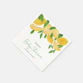 Moderne Lemon Baby Dusche Serviette (Ecke)