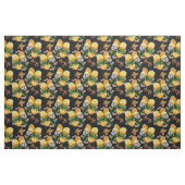 Moderne Lemon Citrus Floral Butterfly Muster Stoff (Yard (91,4 cm))