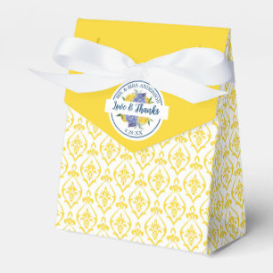 Moderne Lemon Citrus Summer Wedding Geschenkschachtel