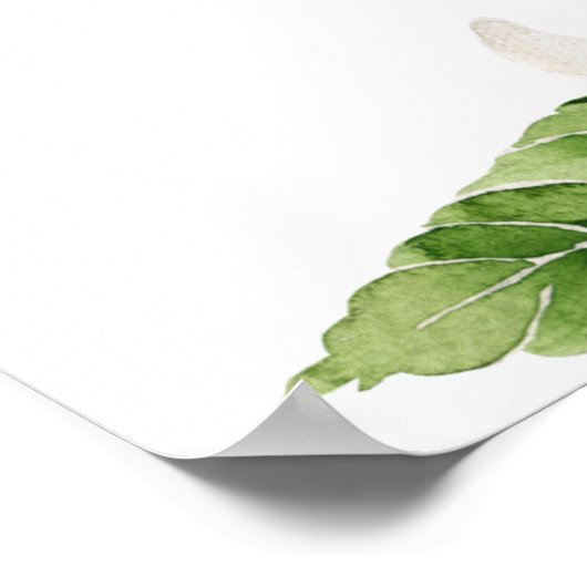 Moderne Lemon Garden Vertical Wedding Willkommen Poster (Ecke)