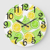 Moderne Lemon Limon Kitchen Große Wanduhr (Vorderseite)