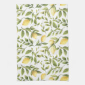 Moderne Lemon-Reben Geschirrtuch (Vertikal)