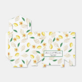 Moderne Lemon Script-Liebe und Dank Hochzeit Geschenkschachtel (Ungefaltet)