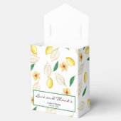 Moderne Lemon Script-Liebe und Dank Hochzeit Geschenkschachtel (Geöffnet)