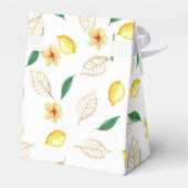 Moderne Lemon Script-Liebe und Dank Hochzeit Geschenkschachtel (Rückseite)