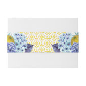 Moderne Lemon Summer Wedding Einladungsbanderole (Rückseitenbeispiel)