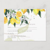 Moderne Lemon Tree UAWG Wedding Postkarte (Vorderseite)