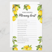 Moderne Lemonen, die Mommy Best Game kennen (Vorne/Hinten)